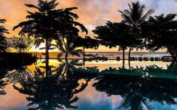 Tahiti bei Sonnenuntergang
